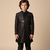 Grey embroidered indo western set for boys
