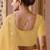 Yellow color heavy orgenza fabric bollywood inspired saree with designer blouse fabric
