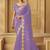 Lavender color heavy orgenza fabric bollywood inspired saree with designer blouse fabric