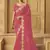 Pink color heavy orgenza fabric bollywood inspired saree with designer blouse fabric