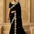 Black color heavy orgenza fabric bollywood inspired saree with designer blouse fabric