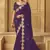 Purple color heavy orgenza fabric bollywood inspired saree with designer blouse fabric