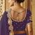 Purple color heavy orgenza fabric bollywood inspired saree with designer blouse fabric