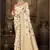 cream silk woven work traditional saree