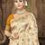 cream silk woven work traditional saree