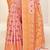pink silk woven work traditional saree