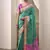 Green & pink patola silk blend festival wear saree