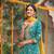 Sky embroidered chinon free size stitched pakistani salwar suit