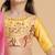 Yellow printed chanderi lehenga