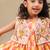 Yellow printed chanderi kurta set