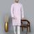 Men's light purple sequence tread work kurta with cream churidar (rg-50621-36)