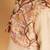Gold printed chanderi nehru jacket set