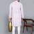 Men's light purple sequence tread work kurta with cream churidar (rg-50621-36)