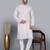 Men's multi color sequence tread work kurta with cream churidar (rg-50623-36)