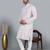 Men's multi color sequence tread work kurta with cream churidar (rg-50623-36)