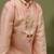 Pink plain chanderi kurta set