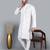 Men's white sequence tread work kurta with white churidar (rg-50717-36)