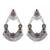Indian wedding bollywood silver oxidized afghani style dangle earrings for women (e3323oxmul)
