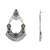 Indian wedding bollywood silver oxidized afghani style dangle earrings for women (e3323oxmul)