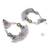 Indian wedding bollywood silver oxidized afghani style dangle earrings for women (e3323oxmul)