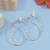 Rose  indian wedding bollywood oval shaped lightweighted cz earring for women (e3324rg)
