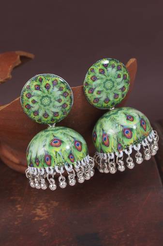 Ethnic  indian wedding bollywood jhumka earrings for women (e3313fl)