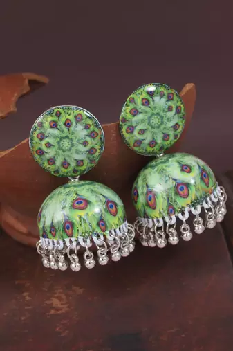 Ethnic  indian wedding bollywood jhumka earrings for women (e3313fl)