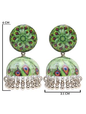 Ethnic  indian wedding bollywood jhumka earrings for women  5