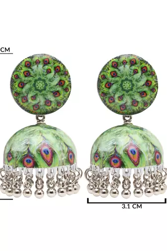 Ethnic  indian wedding bollywood jhumka earrings for women 
