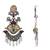 Ethnic silver oxidized indian wedding bollywood peacock statement jhumka earrings for women (e3330oxmg)