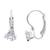 Stylish trillion-cut lever back drop small fancy earrings for women (e3334w)