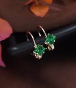 Rose  stylish square-cut lever back drop small fancy earrings for women