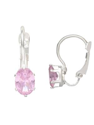 Stylish oval-cut lever back drop small fancy earrings for women  3