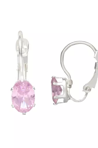 Stylish oval-cut lever back drop small fancy earrings for women 