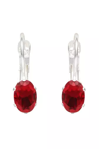 Stylish oval-cut lever back drop small fancy earrings for women 