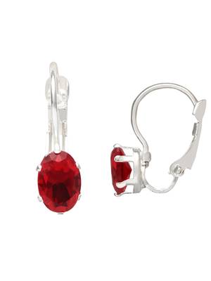 Stylish oval-cut lever back drop small fancy earrings for women  3