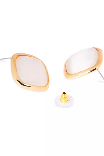 Mother of pearl latest stylish lightweight radiance stud earrings for women 