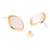 Mother of pearl latest stylish lightweight radiance stud earrings for women (e3357w)