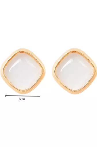 Mother of pearl latest stylish lightweight radiance stud earrings for women 