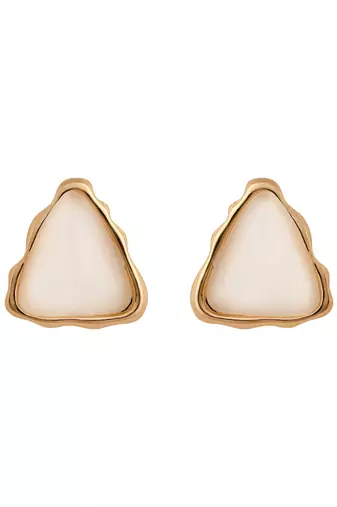 Latest stylish lightweight mother of pearl stud earrings for women 