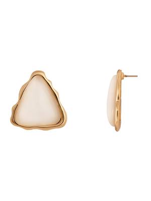 Latest stylish lightweight mother of pearl stud earrings for women  3