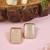 Mother of pearl radiance stud earrings with refined  frame (e3359w)
