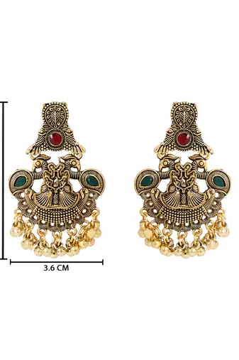 Traditional style jhumka with ghungroo earrings for women 