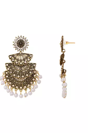 Kundan traditional designer chandbalis earrings for women 