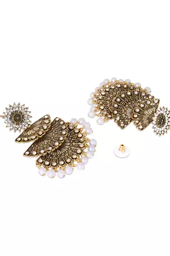 Kundan traditional designer chandbalis earrings for women 