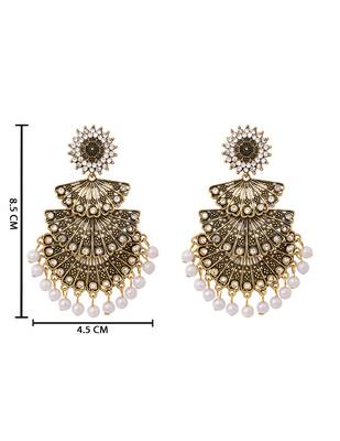 Kundan traditional designer chandbalis earrings for women  5
