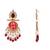 Traditional kundan & pearl style dangle earrings for women (e3378m)