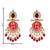 Traditional kundan & pearl style dangle earrings for women (e3378m)