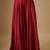 Red embroidered satin cape set