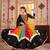 BLACK THREAD EMBROIDERED & MIRROR WORK VISCOSE COTTON TRADITIONAL NAVRATRI FESTIVAL WEDDING GARBA STITCHED LEHENGA CHOLI